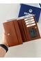 Mendy Model Useful Genuine Leather Medium Size Women's Wallet Tan Color - 5