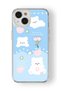 iPhone 13 Compatible Just Happy Design Printed Transparent Case