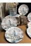PLATE HOUSE Maiden Chic Porcelain Cake Plate 21cm 6 Person 6 Pieces - 4