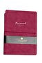 Kuka Vegan Leather Flexible Cover Elastic Planner Lined Notepad 19X25 cm Fuchsia