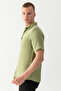Men's Green 100% Cotton Short Sleeve Regular Fit Wrap Muslin Shirt - 3