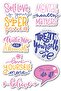 Motivational Themed Sticker Set - 7 Piece Sticker Set - Phone, Tablet, Notebook Laptop Compatible Stickers