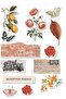 Vintage Botanical Sticker Set, 13 Pieces Waterproof, Flower Sticker, Journal, Memopad, Daily Compatible