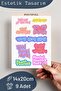 Motivational Themed Sticker Set - 7 Piece Sticker Set - Phone, Tablet, Notebook Laptop Compatible Stickers - 2