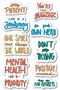 Motivational Themed Sticker Set - 8 Piece Sticker Set - Phone, Tablet, Notebook Laptop Compatible Sticker