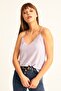Women's Blouse - Lace Detailed Rope Strap Blouse