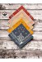 100% Cotton Ethnic Elegance Model 5-Piece Bandana Set Dried Rose-Powder-Milk K-mustard- Anthracite