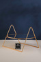 Gold Case Mirrored Coffee Side Presentation Holder Gift Decoration Treat Organizer MDF Wooden 26cm - 5