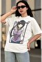 Oversize Naruto Hinata Hyuga Printed T-shirt, Unisex Anime Printed T-shirt - 3