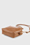 Cross Strap Tan Knitted Detailed Bag - 260 - 2