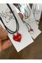 1 set of two heart-shaped magnetic necklaces for lovers, symbolizing lovers reuniting when placed side-by-side – a perfect gift. - 2