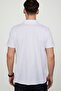 Men's Slim Fit Slim Fit 100% Cotton Patterned White Polo Collar T-Shirt - 4