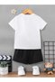 Boys/Girls' ''NASA'' Printed T-Shirt-Shorts Set - 2