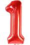 1st Anniversary Foil Balloon Romantic Decoration Valentine's Day First Year Celebration Wedding 100cm Number Balloon - 3