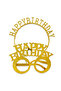 Happy birthday crown and glasses set, birthday crown - 2