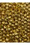 10mm Golden Blonde Cube Model - Ccb Metallized Plastic Beads, 100Gr~185Pcs Jewelry and Bag Beads - 7
