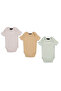Unisex Baby Ecru Color Snap-On Bodysuit - 2