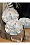 PLATE HOUSE Maiden Chic Porcelain Cake Plate 21cm 6 Person 6 Pieces - 6