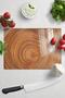 Glass Cutting Board, Chopping Board, Natural Wood Pattern, Thick and Tempered Unbreakable Glass, 21*30cm - 6