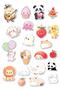 Kawaii Sticker Set, Large Size, 21 Pieces Waterproof, Sticker Set, Laptop, Phone, Suitcase Compatible