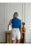 Women's Blouse - Sandy Fabric - Sleeveless Luxury Blouse with Cross Gather Detail - 3
