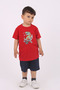 Buseyiz Dinosaur Printed Cotton and Pocket Boy's Summer Top and Bottom Set 5-10 Years - 4