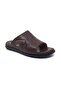Luis Figo 100% Leather Daily Orthopedic Men's Large Size Slippers 39-48