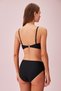 V-Neck Bead Detailed Bandeu Bikini Top - 4