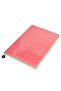 Smyth Patent Leather Flexible Cover Striped Notebook, 14.8x21 cm - Coral - 4