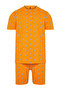Orange Regular Fit Koala Printed Knitted Shorts Pajamas Set THMSS21PT1239 - 10
