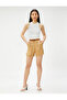 Belted Waist Pocket Shorts
