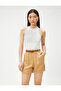 Belted Waist Pocket Shorts - 3