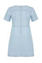 Light Blue V-neck Tencel Mini Denim Dress TBBSS24AH00157 - 8