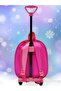 Kindergarten Wheeled 3D Printed Princess Girl Character Nursery School and Backpack - 7