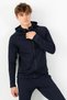 Regular Men's Hooded Light Navy Blue Tracksuit Top