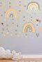 مجموعة ملصقات لغرفة الأطفال والرضع بتصميم قوس قزح من بوهو - 4