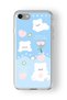 Just Happy Design Printed Transparent Case Compatible with iPhone 7 Plus and 8 Plus