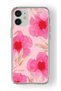 حافظة شفافة مطبوعة بتصميم زهور متوافقة مع هاتف iPhone 12 Mini