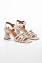 Women's 7 Cm Special Heeled Summer Shoes Tan - 4