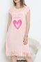 Patterned Tasseled Viscose Combed Cotton Casual Dress
