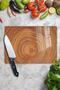 Glass Cutting Board, Chopping Board, Natural Wood Pattern, Thick and Tempered Unbreakable Glass, 21*30cm - 4