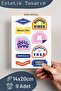 Motivational Themed Sticker Set - 9 Piece Sticker Set - Phone, Tablet, Notebook Laptop Compatible Sticker - 2