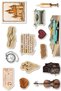 Vintage Traveler Sticker Set, Large Size, 14 Pieces Waterproof, Sticker Set, Laptop, Phone, Suitcase