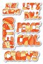 Motivational Themed Sticker Set - 6 Piece Sticker Set - Phone, Tablet, Notebook Laptop Compatible Sticker
