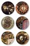 Vintage Themed Sticker Set - 6 Piece Sticker Set - Compatible Stickers for Phone, Tablet, Notebook and Laptop