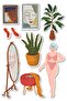 مجموعة ملصقات وملصقات تحمل عنوان Love Your Body - حجم متوسط - مجموعة ملصقات لاصقة سميكة مقاومة للماء