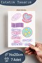 Motivational Themed Sticker Set - 7 Piece Sticker Set - Phone, Tablet, Notebook Laptop Compatible Stickers - 2