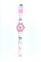 Fm Analog Girl's Wristwatch with Cat Figure Pink White - 2