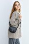 Black Women's Flap Crossbody Bag - 5