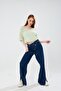 Ajurlu Oversized Sweater with Boat Neck and Short Sleeves - 4